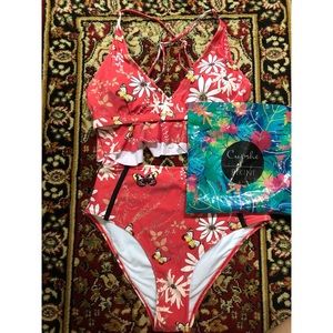 NWT Two piece bathing suit